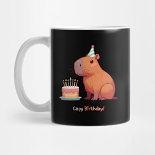 Cappy Capy Birthday Capybara Mug